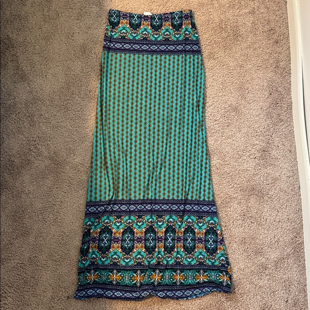 Printed Maxi Skirt